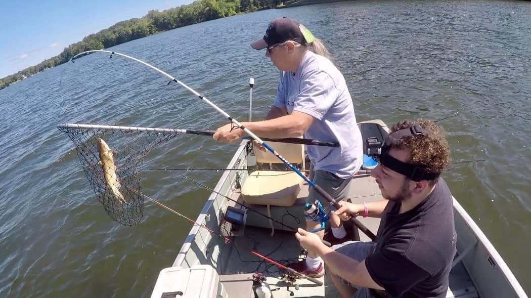 fishing with spinning reel