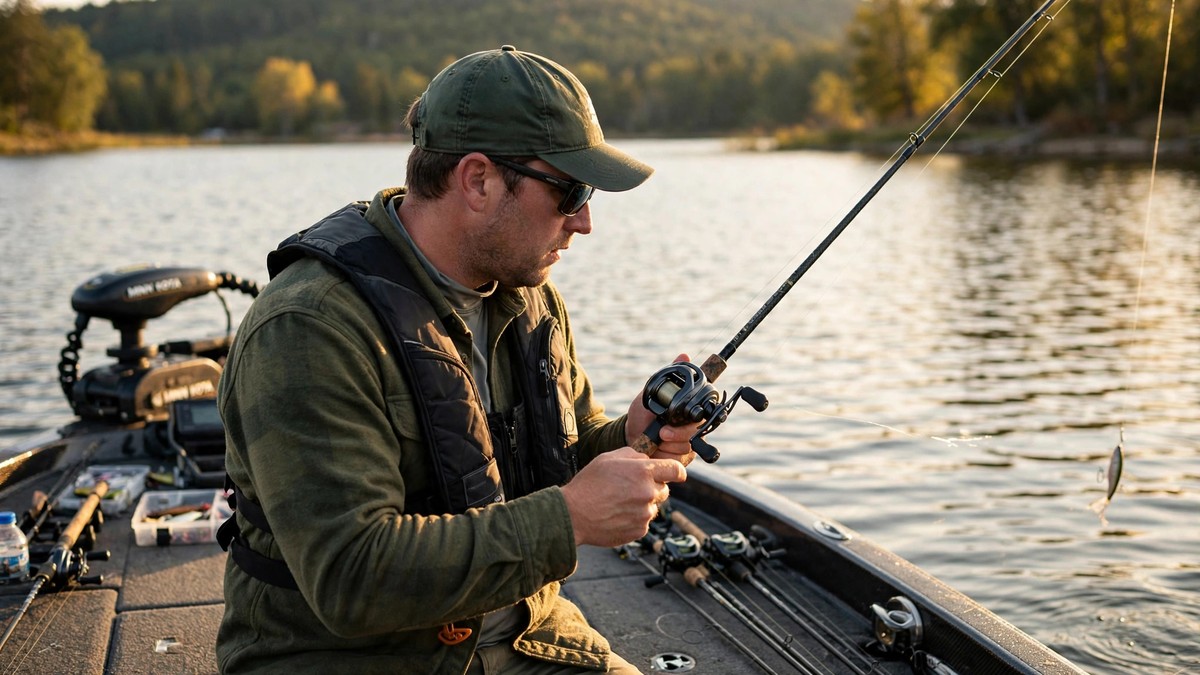 Working a lure with the Mach Crush.