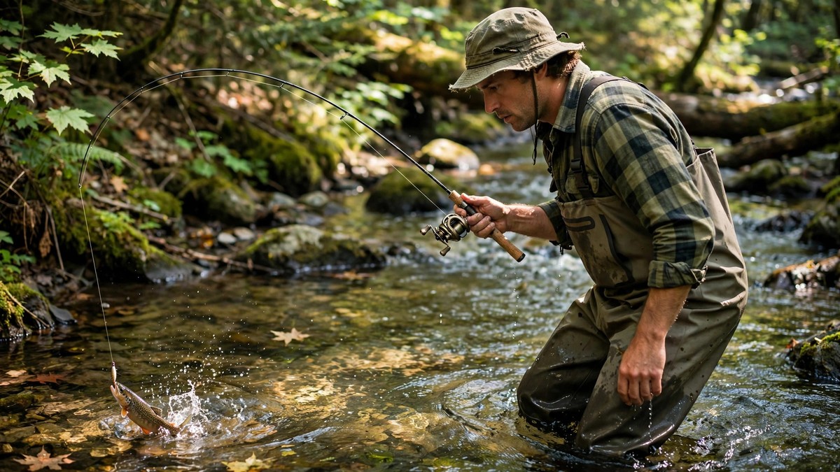BFS finesse on a clear stream.