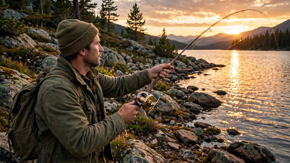 Classic round reel, timeless design.