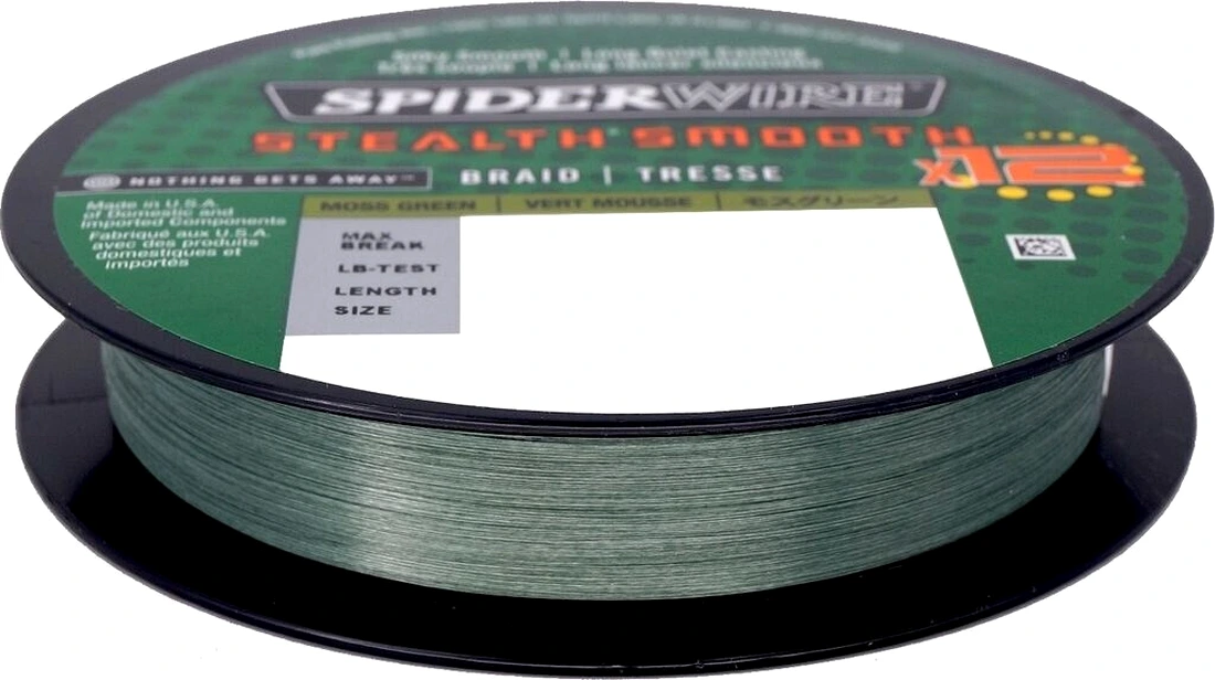 SpiderWire Stealth braided fishing line spool